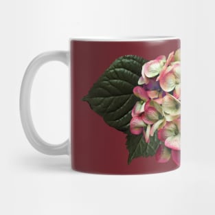 Hydrangeas - One Pink and White Hydrangea Mug